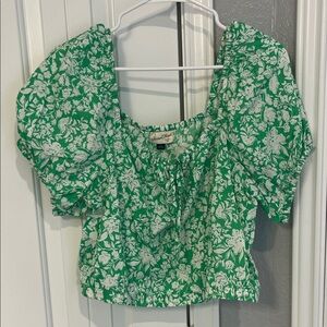 Universal Thread Green Floral Blouse